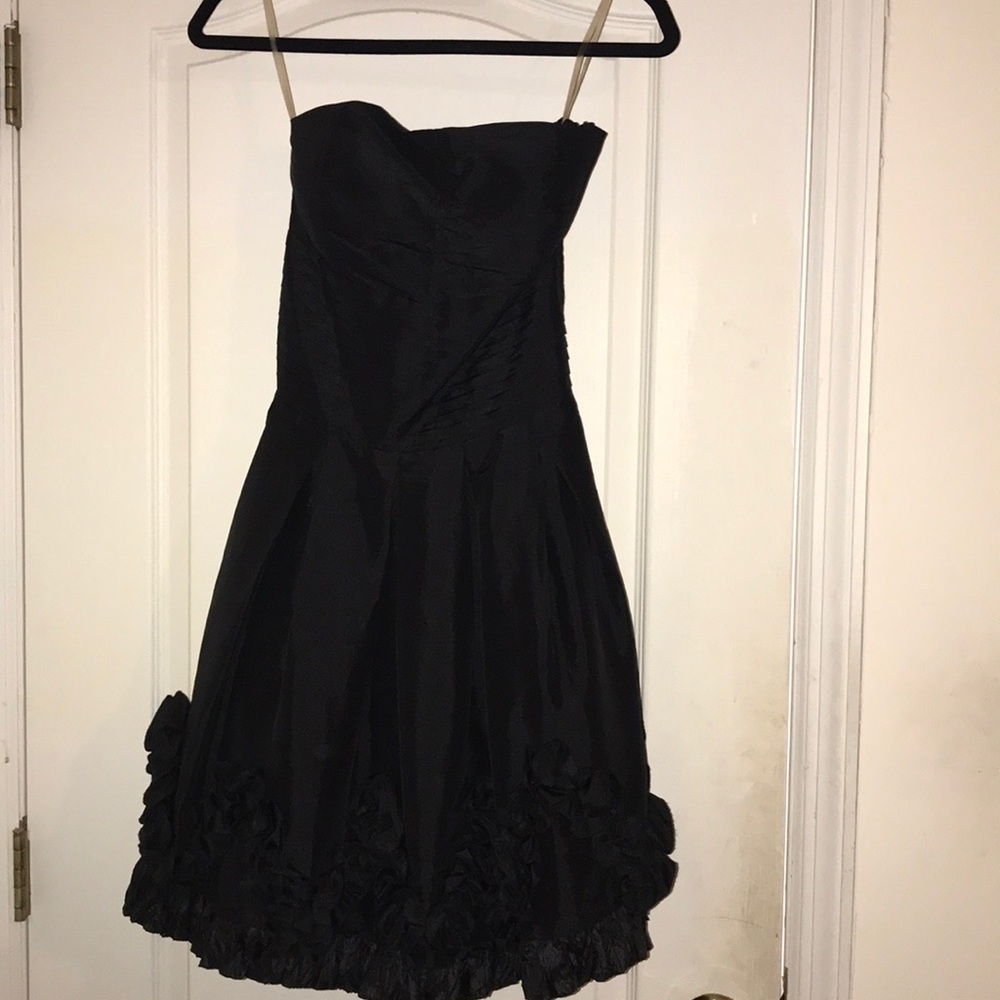 Daisy Black Strapless Cocktail Dress